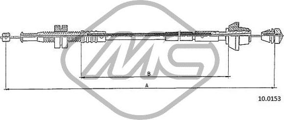 Metalcaucho 81904 - Accelerator Cable autospares.lv