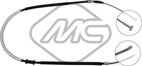 Metalcaucho 81303 - Cable, parking brake autospares.lv