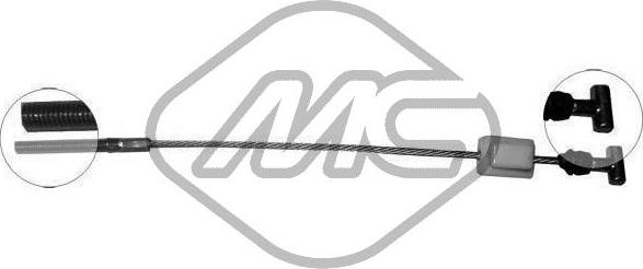 Metalcaucho 81798 - Cable, parking brake autospares.lv