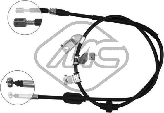 Metalcaucho 82168 - Cable, parking brake autospares.lv