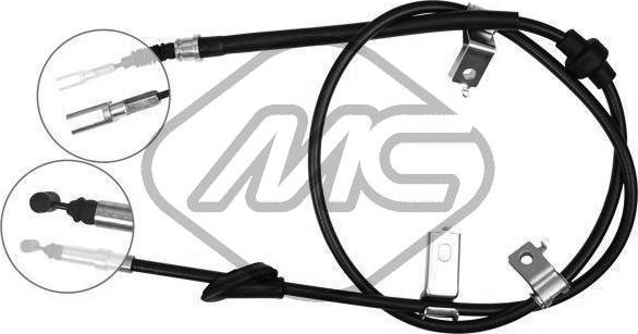 Metalcaucho 82167 - Cable, parking brake autospares.lv