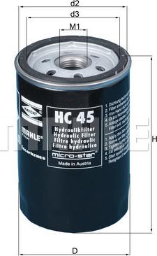 METAL LEVE HC 45 - Hydraulic Filter, automatic transmission autospares.lv