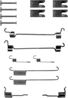 Metelli 9081 - Accessory Kit, brake shoes autospares.lv