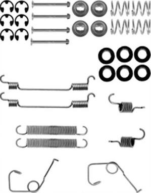 Metelli 9106 - Accessory Kit, brake shoes autospares.lv