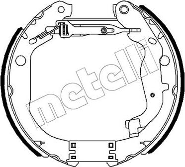 Metelli 51-0491 - Brake Shoe Set autospares.lv