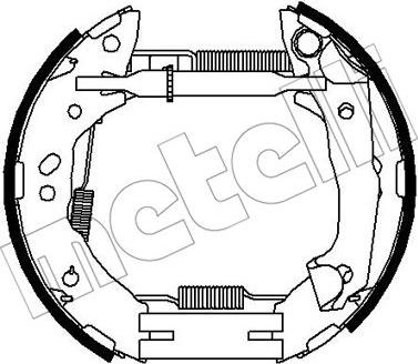 Metelli 51-0452 - Brake Shoe Set autospares.lv