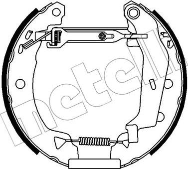 Metelli 51-0402 - Brake Shoe Set autospares.lv