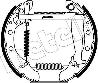 Metelli 51-0415 - Brake Shoe Set autospares.lv