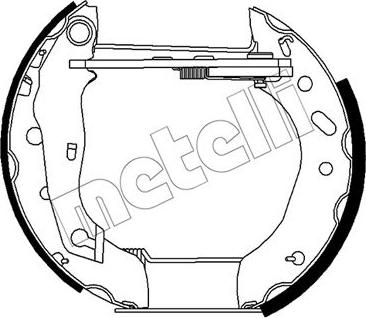 Metelli 51-0483 - Brake Shoe Set autospares.lv