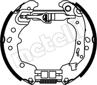 Metelli 51-0545 - Brake Shoe Set autospares.lv