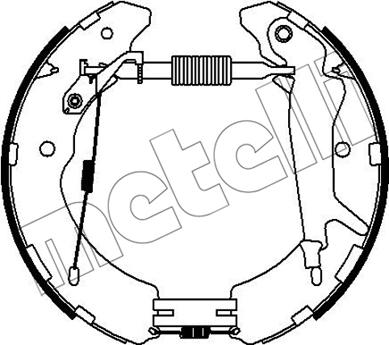 Metelli 51-0527 - Brake Shoe Set autospares.lv