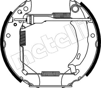 Metelli 51-0054 - Brake Shoe Set autospares.lv