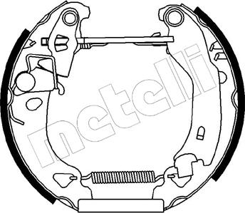 Metelli 51-0052 - Brake Shoe Set autospares.lv