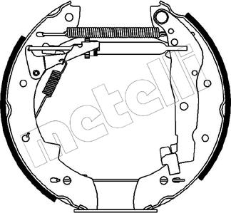 Metelli 51-0088 - Brake Shoe Set autospares.lv