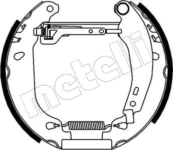 Metelli 51-0004 - Brake Shoe Set autospares.lv