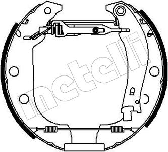 Metelli 51-0005 - Brake Shoe Set autospares.lv