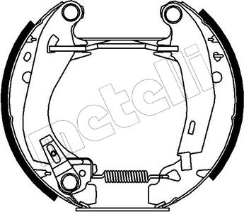 Metelli 51-0006 - Brake Shoe Set autospares.lv