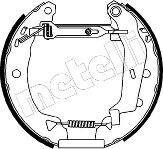 Metelli 51-0016 - Brake Shoe Set autospares.lv