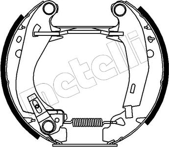 Metelli 51-0010 - Brake Shoe Set autospares.lv