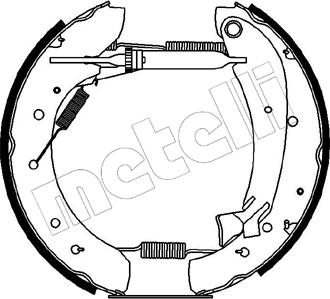 Metelli 51-0074 - Brake Shoe Set autospares.lv