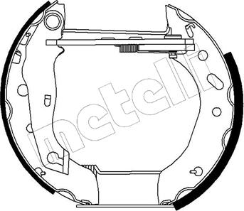 Metelli 51-0192 - Brake Shoe Set autospares.lv