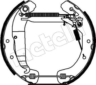 Metelli 51-0177 - Brake Shoe Set autospares.lv