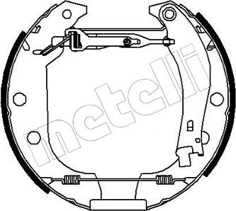 Metelli 51-0143 - Brake Shoe Set autospares.lv