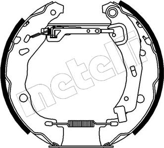 Metelli 51-0155 - Brake Shoe Set autospares.lv