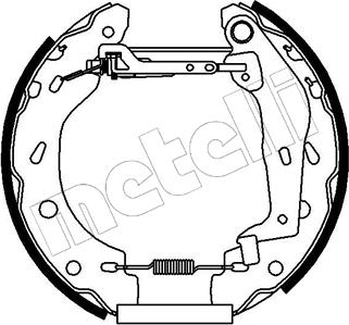 Metelli 51-0162 - Brake Shoe Set autospares.lv