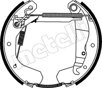 Metelli 51-0119 - Brake Shoe Set autospares.lv