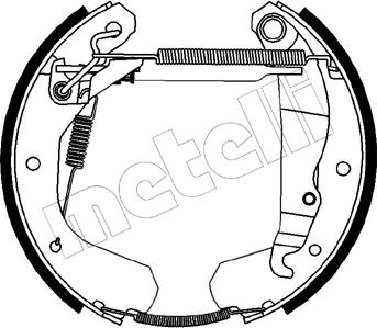 Metelli 51-0112 - Brake Shoe Set autospares.lv