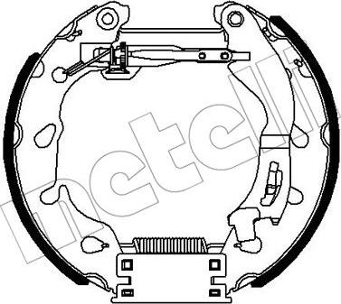 Metelli 51-0355 - Brake Shoe Set autospares.lv