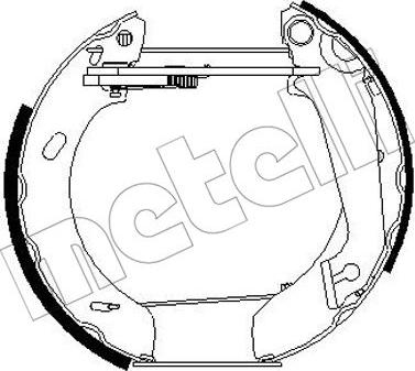 Metelli 51-0264 - Brake Shoe Set autospares.lv