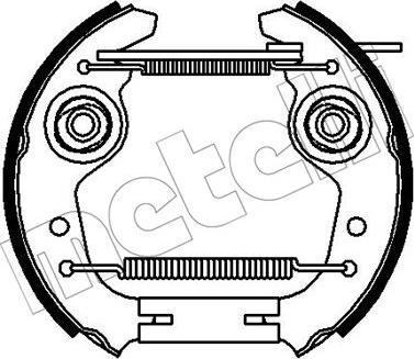 Metelli 51-0240 - Brake Shoe Set autospares.lv