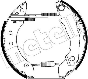 Metelli 51-0242 - Brake Shoe Set autospares.lv