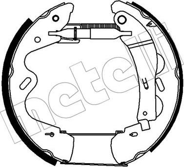 Metelli 51-0346 - Brake Shoe Set autospares.lv