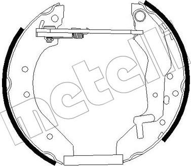 Metelli 51-0273 - Brake Shoe Set autospares.lv