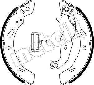 Metelli 53-0490 - Brake Shoe Set autospares.lv