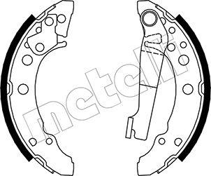 Metelli 53-0465 - Brake Shoe Set autospares.lv