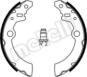 Metelli 53-0404 - Brake Shoe Set autospares.lv