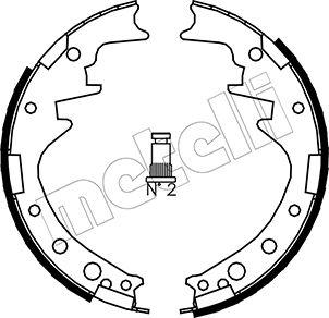 Metelli 53-0413 - Brake Shoe Set autospares.lv