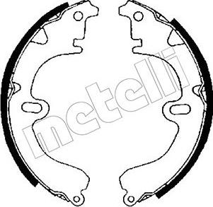 Metelli 53-0417 - Brake Shoe Set autospares.lv