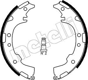 Metelli 53-0434 - Brake Shoe Set autospares.lv