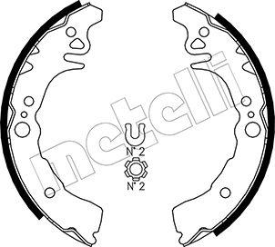 Metelli 53-0435 - Brake Shoe Set autospares.lv