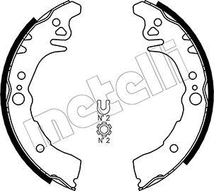 Metelli 53-0436 - Brake Shoe Set autospares.lv