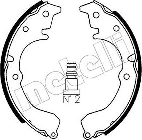 Metelli 53-0424 - Brake Shoe Set autospares.lv