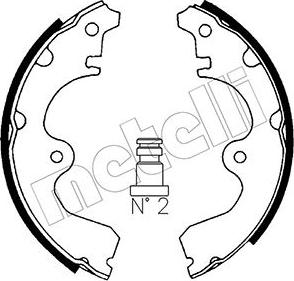 Metelli 53-0425 - Brake Shoe Set autospares.lv