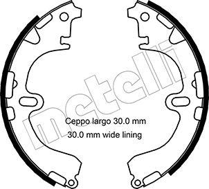 Metelli 53-0422 - Brake Shoe Set autospares.lv