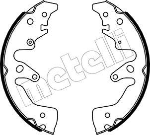 Metelli 53-0516 - Brake Shoe Set autospares.lv