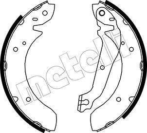 Metelli 53-0584 - Brake Shoe Set autospares.lv